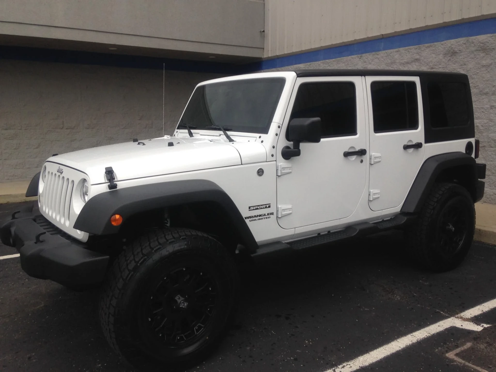 Jeep Wrangler with full tint